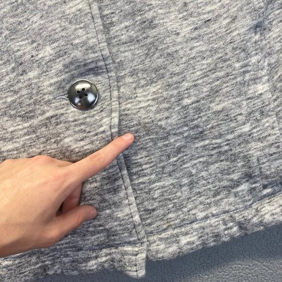 CAbi Womens Gray Hour Glass 3 Button Knit Blazer 596 Size‎ Large,Outdoor,Preppy - Picture 9 of 12